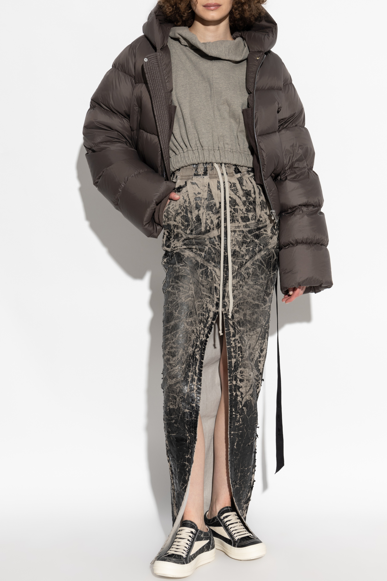 Rick Owens DRKSHDW Cropped hoodie | Women's | Vitkac